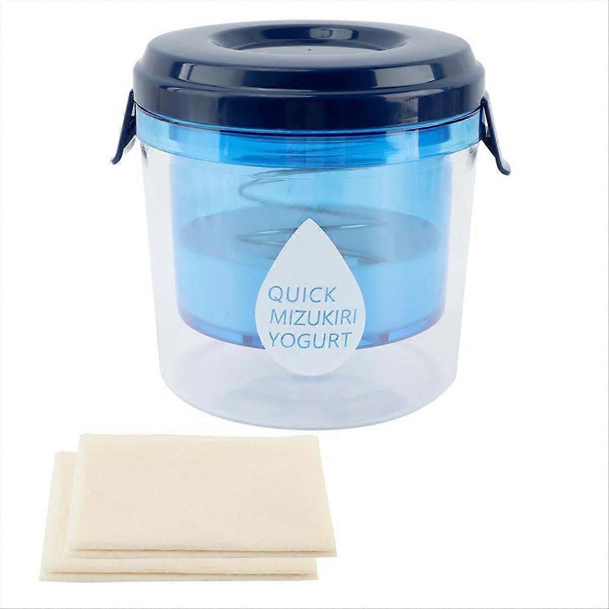 Greek Yogurt Strainer with Lid, Reusable Yogurt Filter with Ultra Fine Mesh Yogurt Strainer to Yogurt Cheese, Soy Milk