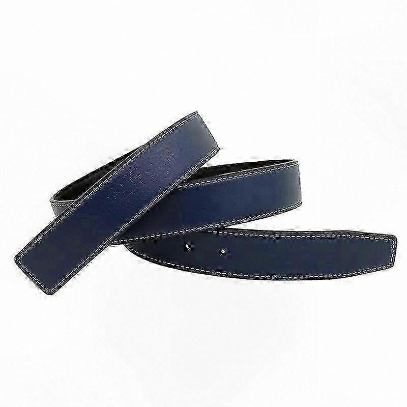 Leather Belt Strap, 3.3cm Width, Adjustable No Buckle Style for Jeans and Casual Outfits