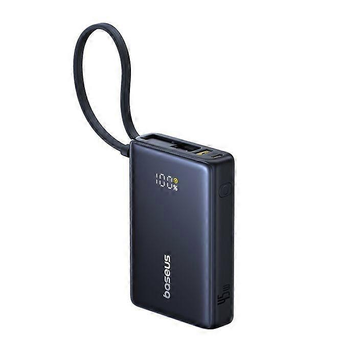 External Battery 10000mAh Type-C, USB, 45W, Fast Charge, Type-C Cable - Baseus PicoGo (P10076803123-00) - Black