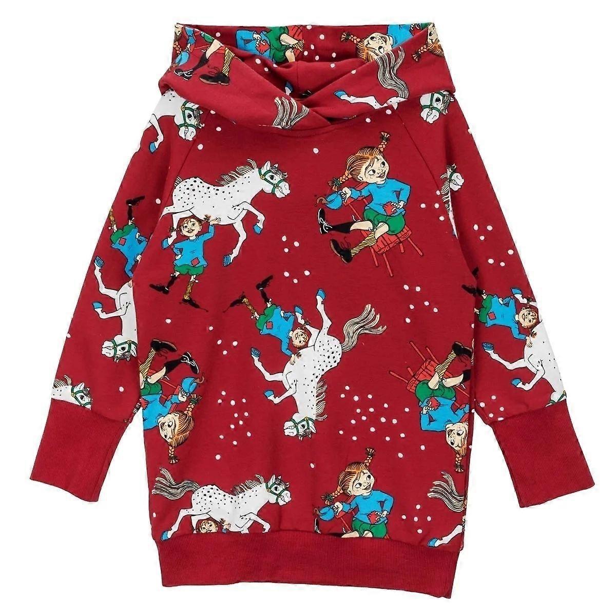 Pippi Langstrumpf – Selbstbewusster Hoodie, dunkelrot