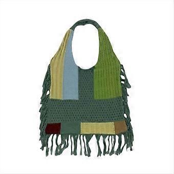 Knitted Crochet Aesthetic Woman Shoulder Purse Ladies Handbag C