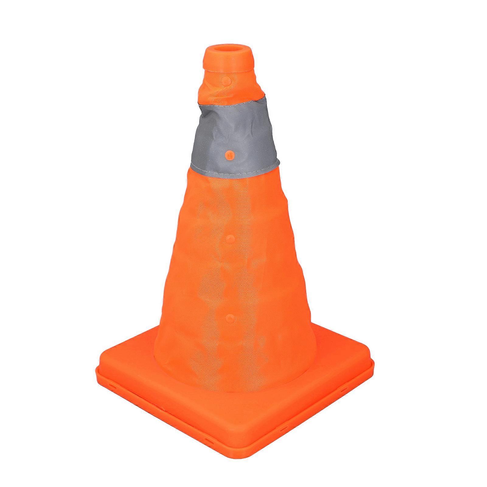 4PCS Construction Traffic Safety Cone 30CM Foldable Multi Purpose Orange Pop Up Cone with Reflective Collars 