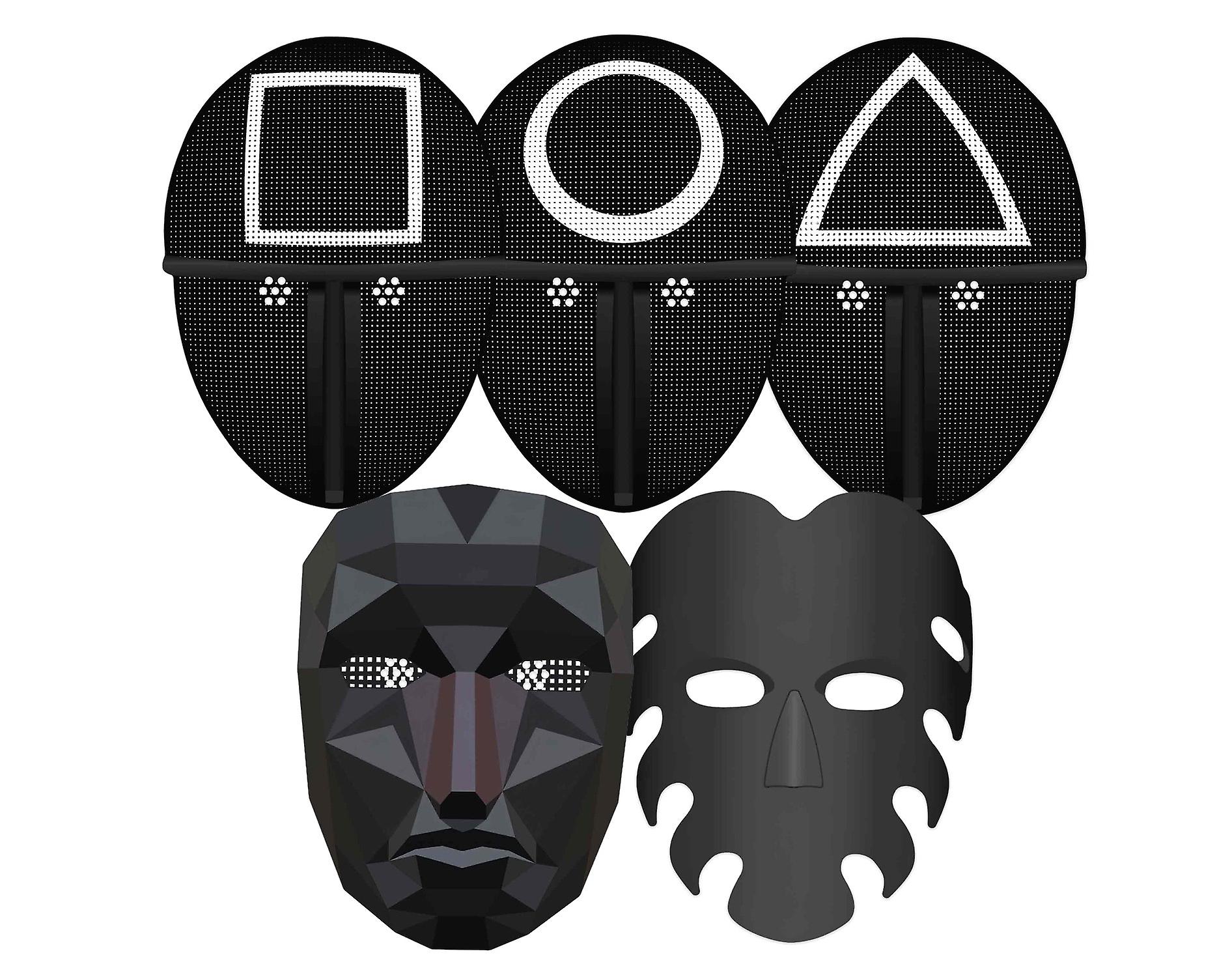 Squid Card Party Face Mask 2D Variety 5 Pack