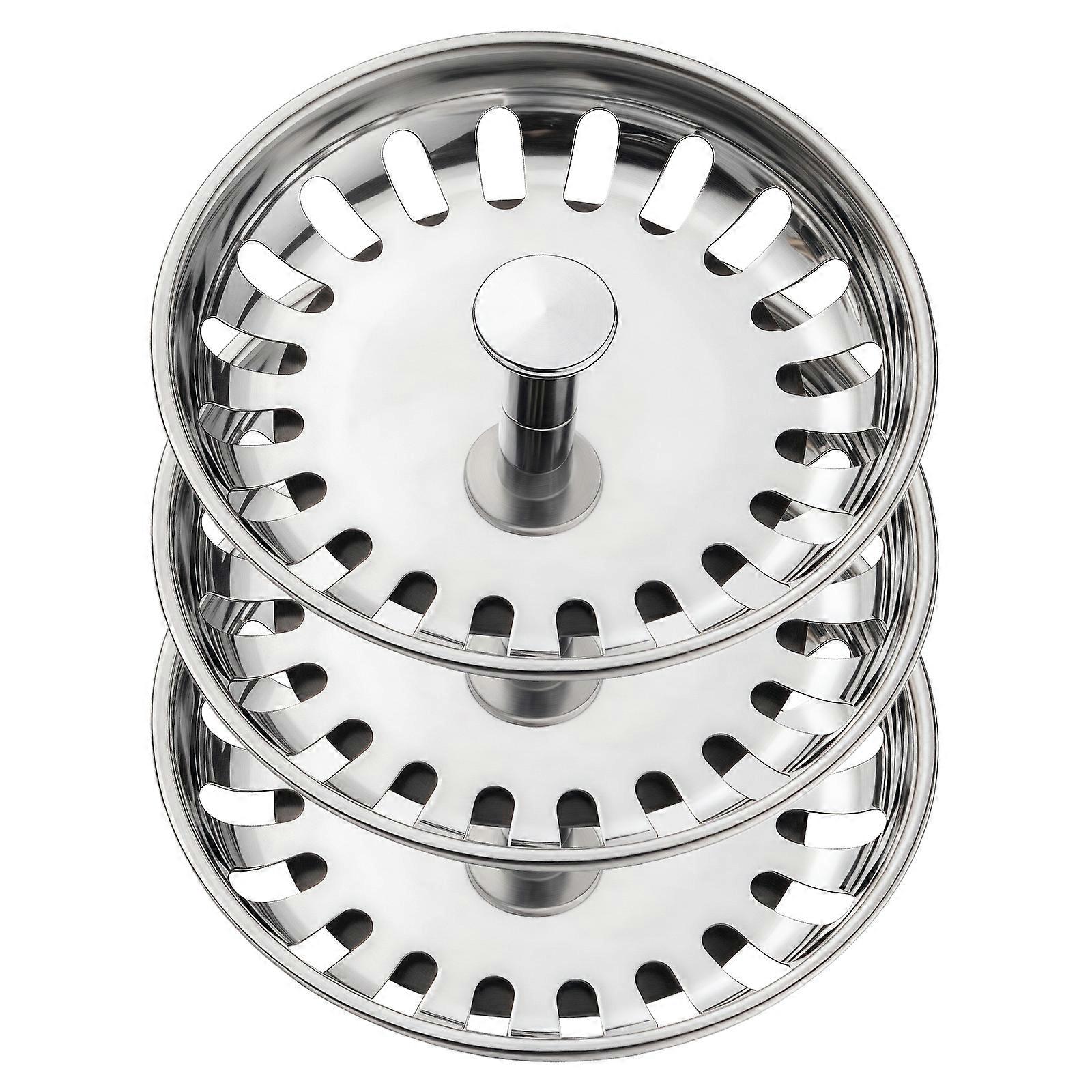 Not Rusting Sink Strainer with Rapid Drain Design Block Food Waste Multipurpose Plugs for Standard 80 to 82MM Basins Multicolor