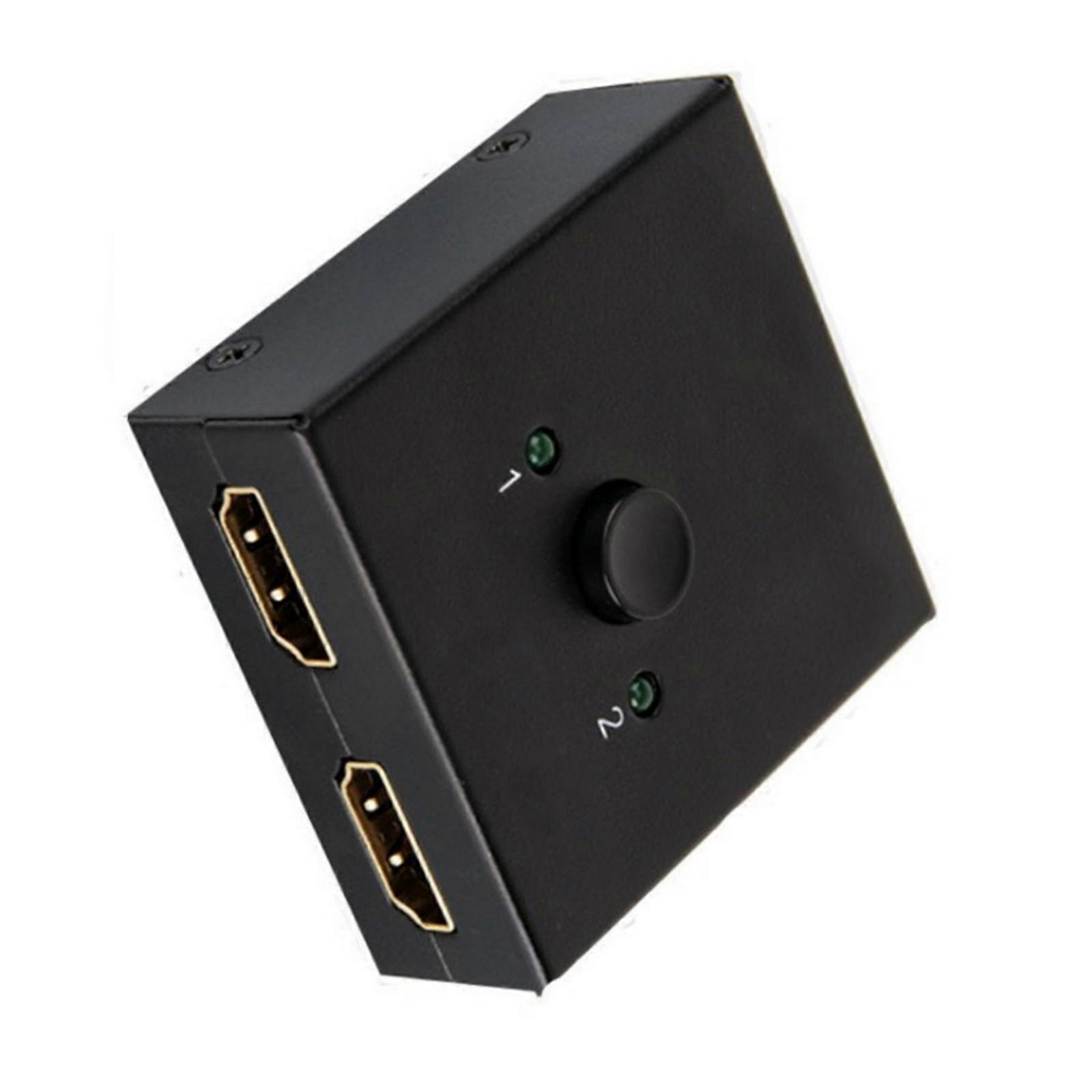 Portable 4K/3D BiDirectional HDMIs Switcher HDMIs Splitter For Seamlessly Audios Video Switching In Various Environment Multicolor