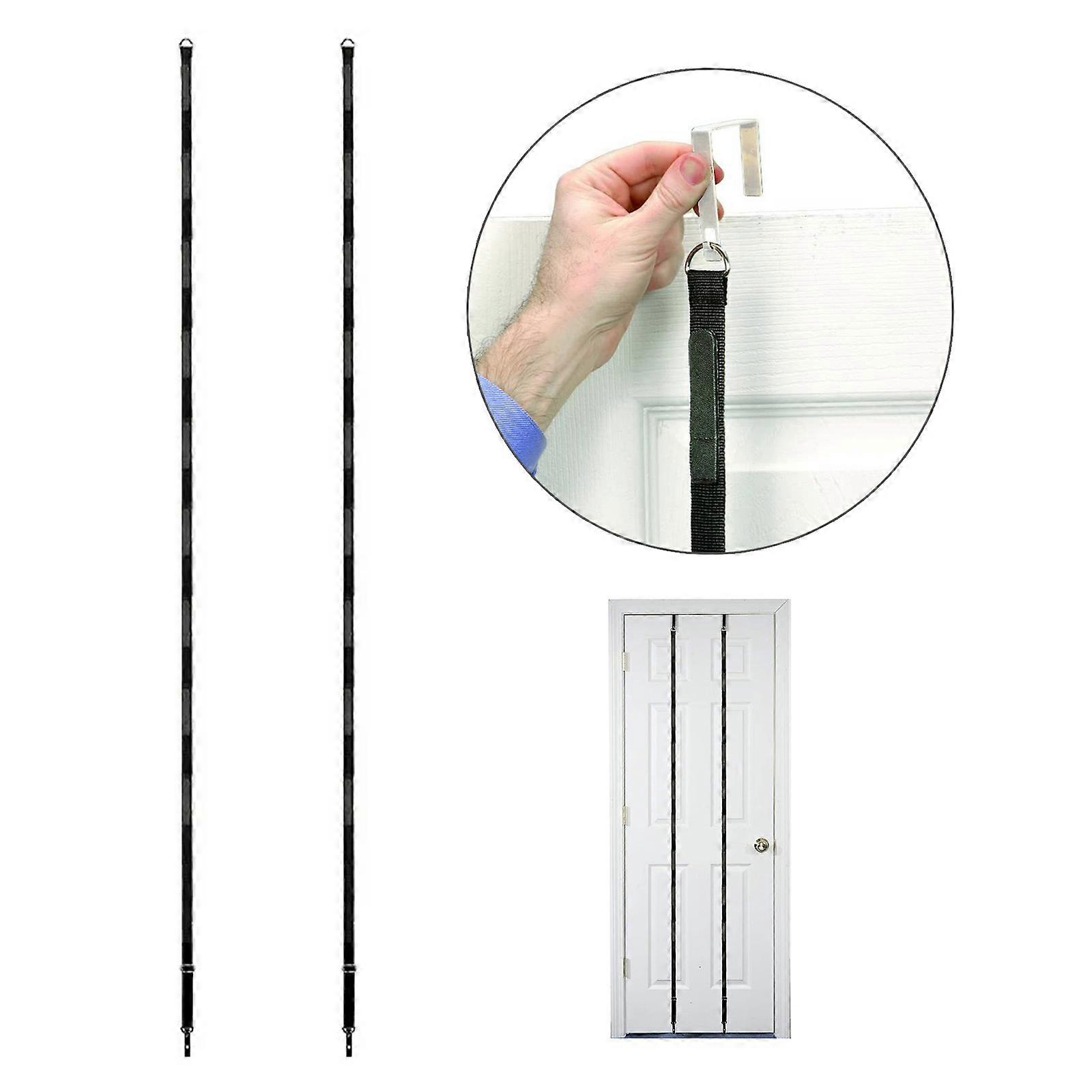 2pcs Over Door Hat Rack Closet Storage Holder Baseball Cap Keepers Hanger with Hooks Multifunctional Organizer for Door Multicolor