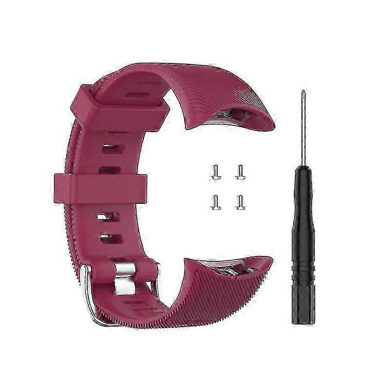 Replacement Soft Silicone Watch Band Compatible with Garmin Swim 2, Swimproof Comfortable Durable Strap