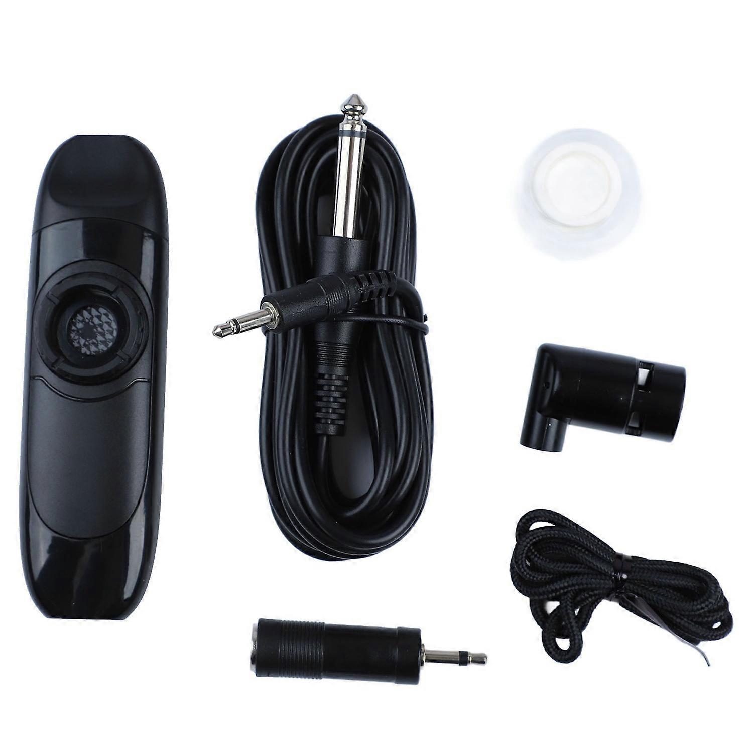 Electric Kazoo 11cm Professional Resin Small Portable Kazoo Set with Pickup for Performance Black
