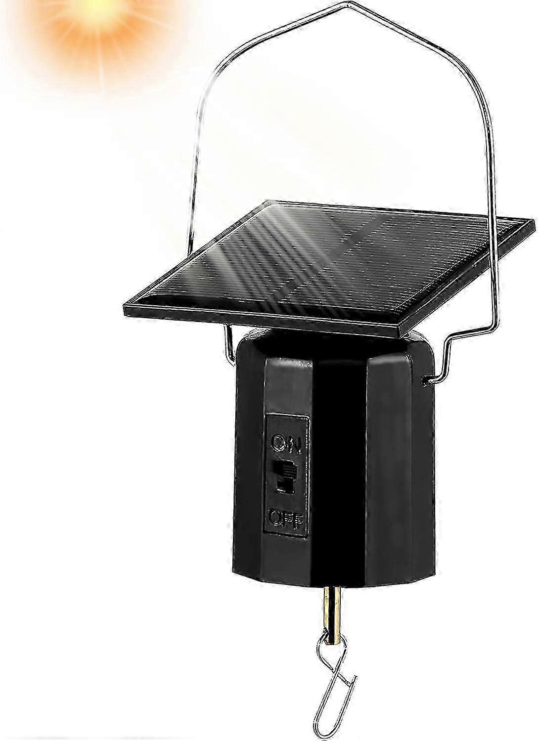 Solar Powered Wind Spinner Motor, Mobile Rotating Motor, Small Automatic Turner for Wind Chimes, Sun Catchers, Hanging Display Art Ornaments