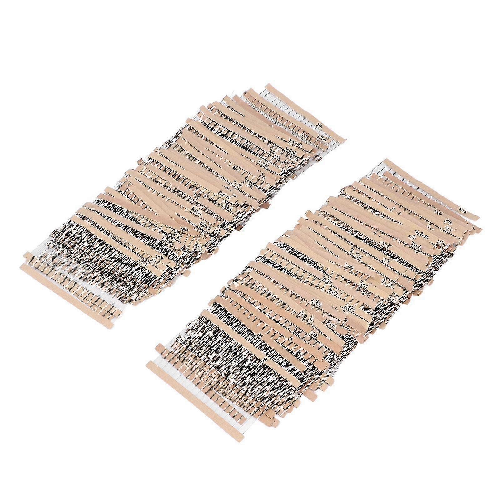 3120Pcs Carbon Film Resistor Assortment Kit 156 Values 110M with 5% 1/4W for DIY Projects and Experiments
