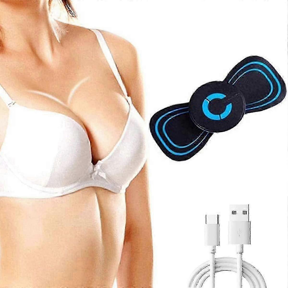 Ems Breast Massage Pad, 6 Modes Adjustable Shaping Massager 2pcs