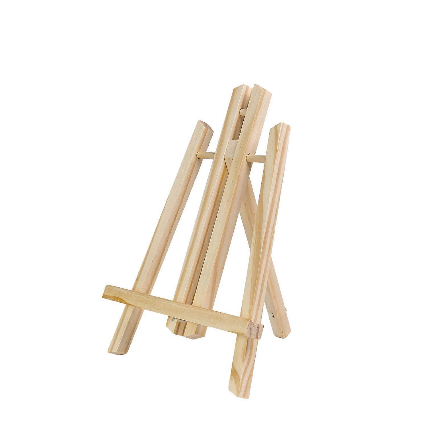 Table easel made of beech wood 18 x 30 cm - Foldable picture holder Photo stand Three-legged seat easel