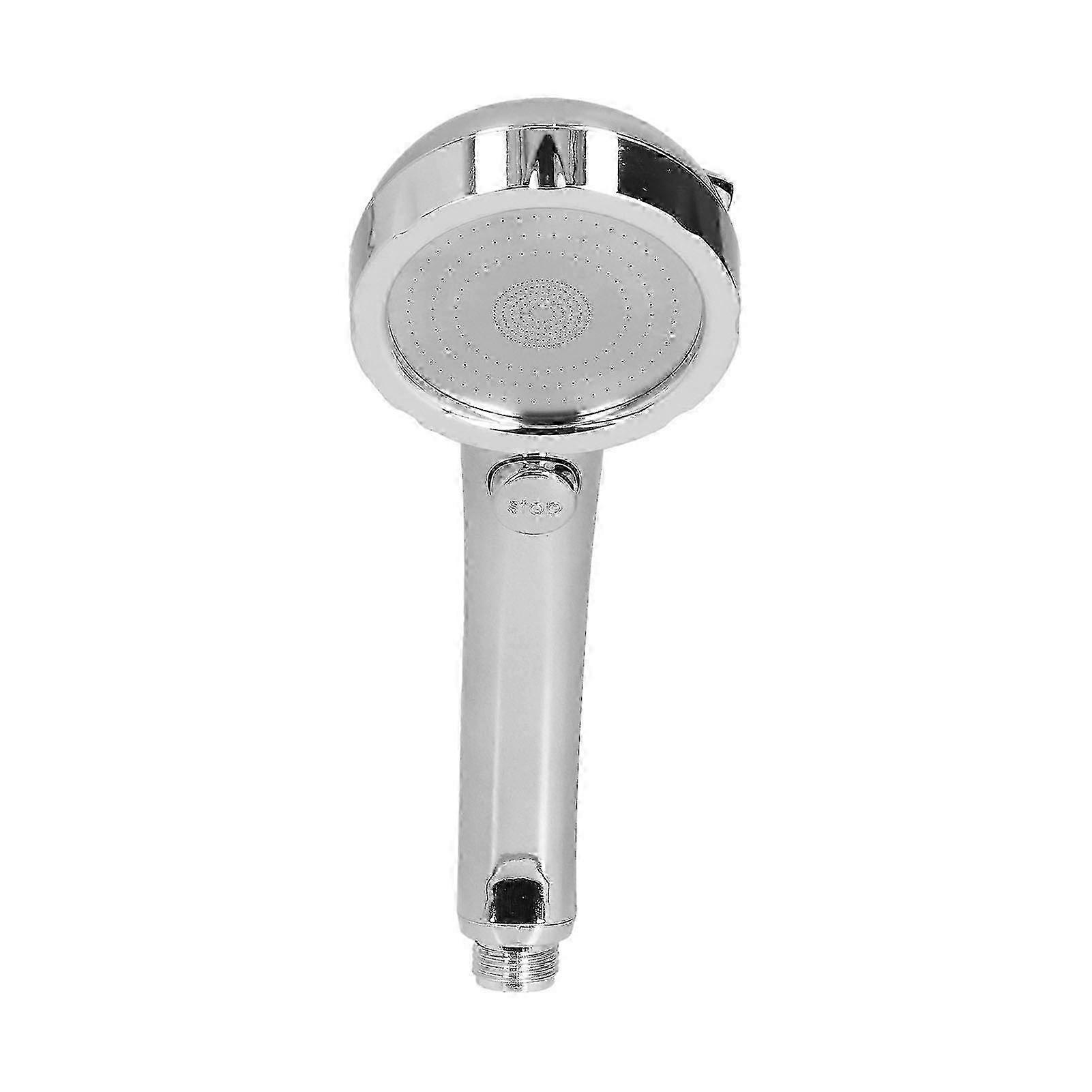 Shower Head Portable Handheld 360 Degree Rotating Three Modes Pressure One Button Water Stop Shower