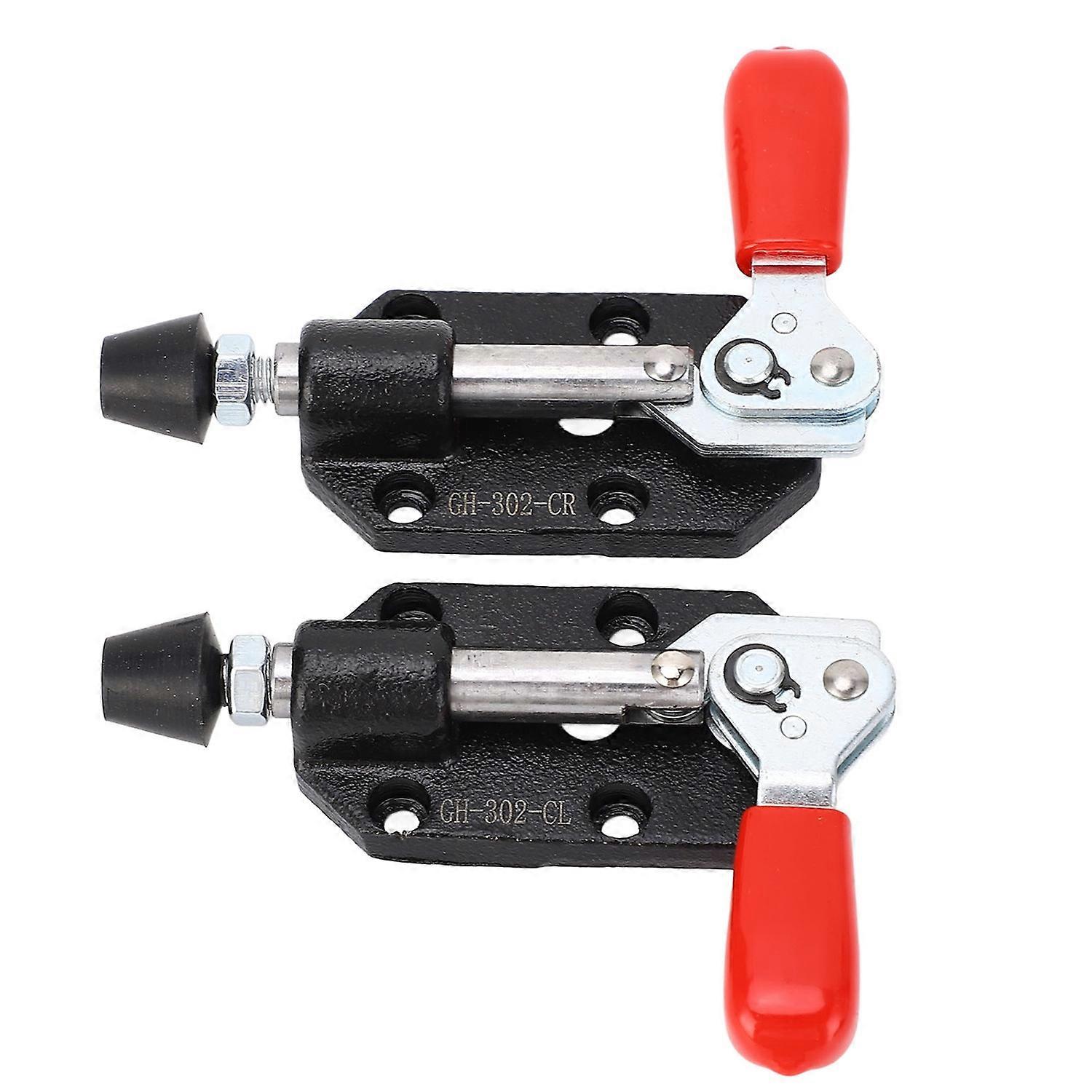 2Pcs Push Pull Toggle Clamp Tunable Woodworking DIY Quick Release Positioning Jig Accessories Left R