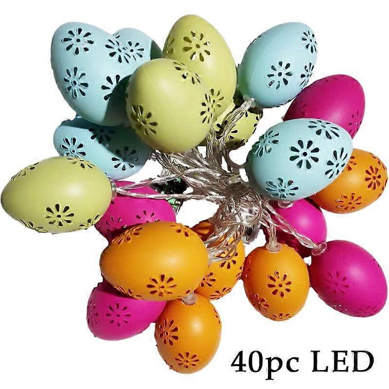 VOSS 10/20/40 LED Light Easter Eggs For Easter Party Decoration Wedding Decoration