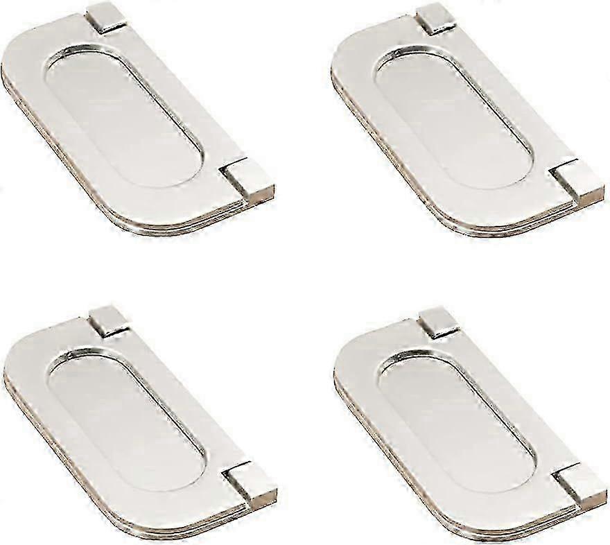 Invisible Handles 4 Pieces Steel Drawer Knob Invisible Handles Cabinet Handle Rectangular Drawer Handle Kitchen Cabinet Handle Cabinet Handle with Scr