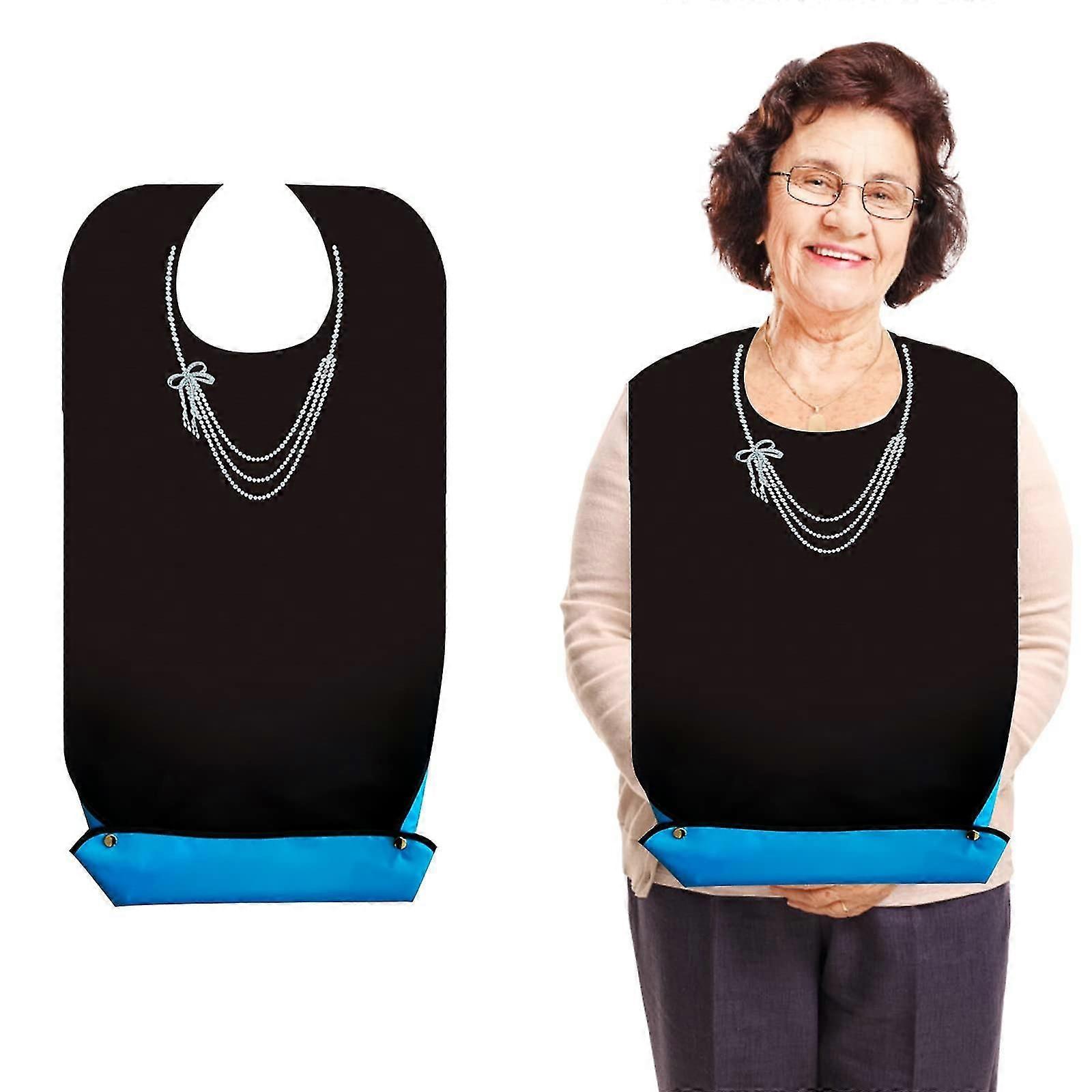 Ενήλικες Bibs για τους ηλικιωμένους πλένεται, αδιάβροχο και επαναχρησιμοποιήσιμο κομψό μεγάλο Bibs ενηλίκων για τις γυναίκες Bibs για τους ενήλικες με τα τρόφιμα