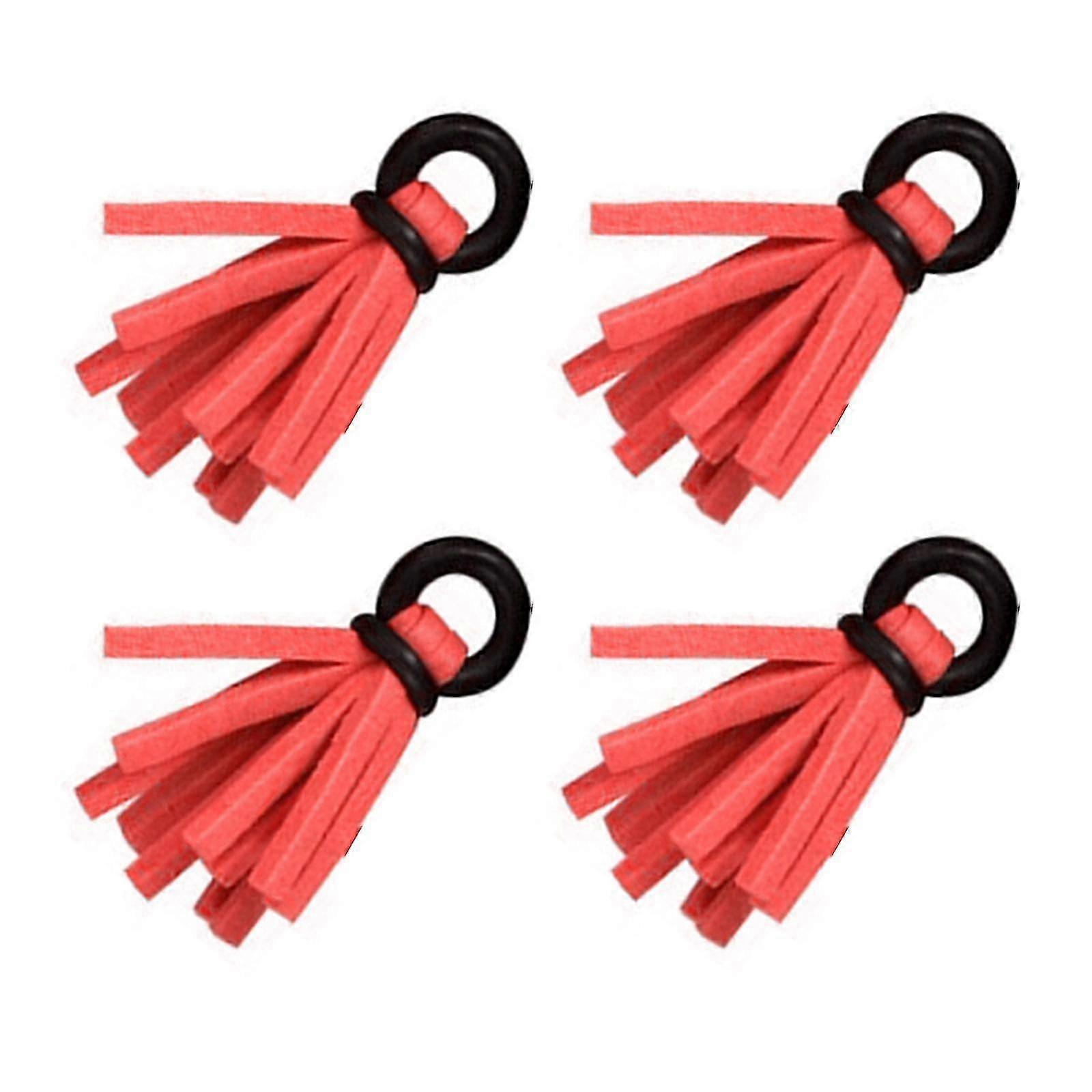 4Pcs Foams Fly Fishing Float Fishing Lure Strikes Indicator Stream Floating Hook Positioning Fishing Bobber Enduring  Red