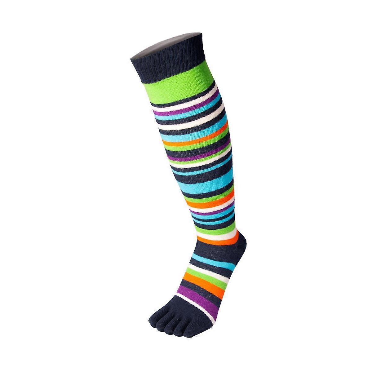 TOETOE Essential Knee High Cotton Grey Toe Socks