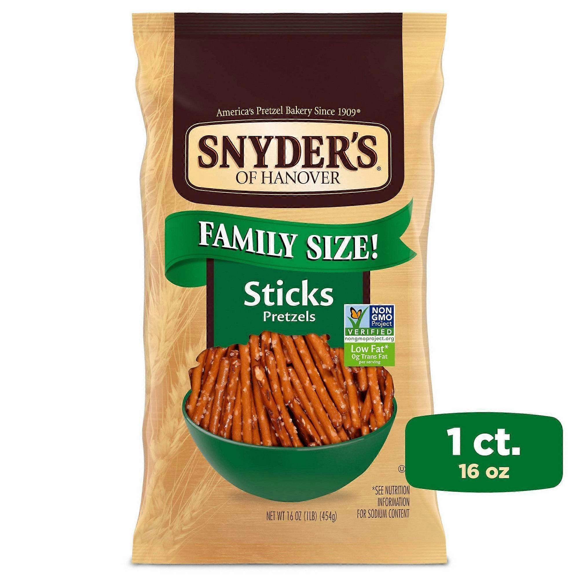 Snyder's Of Hanover Pretzel Sticks, Family Size, 16 Oz