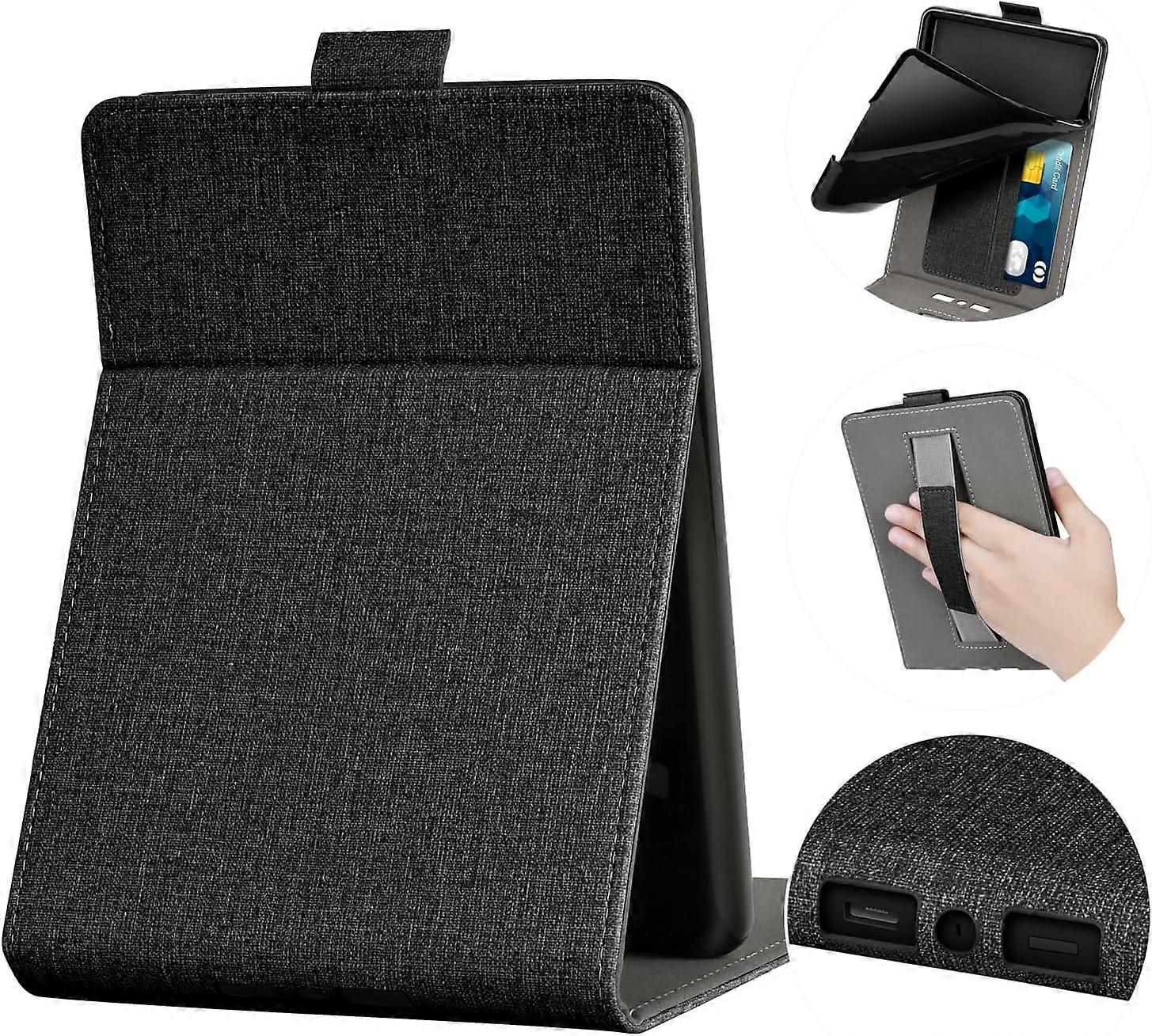 Case for 6-inch All-New Kindle (2022 Release), Flip-Up Style Case with Build-in Mini Pocket and Hand Strap,