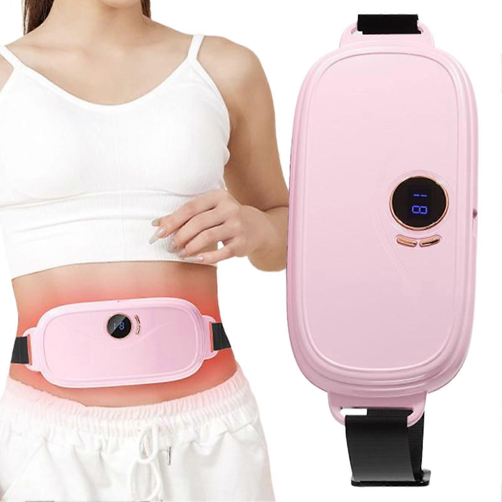 Cordless Heating Pad with 4 Heat Levels, Adjustable Abdominal Warmer for Menstrual Relief, Postpartum Recovery, Travel and Office Use