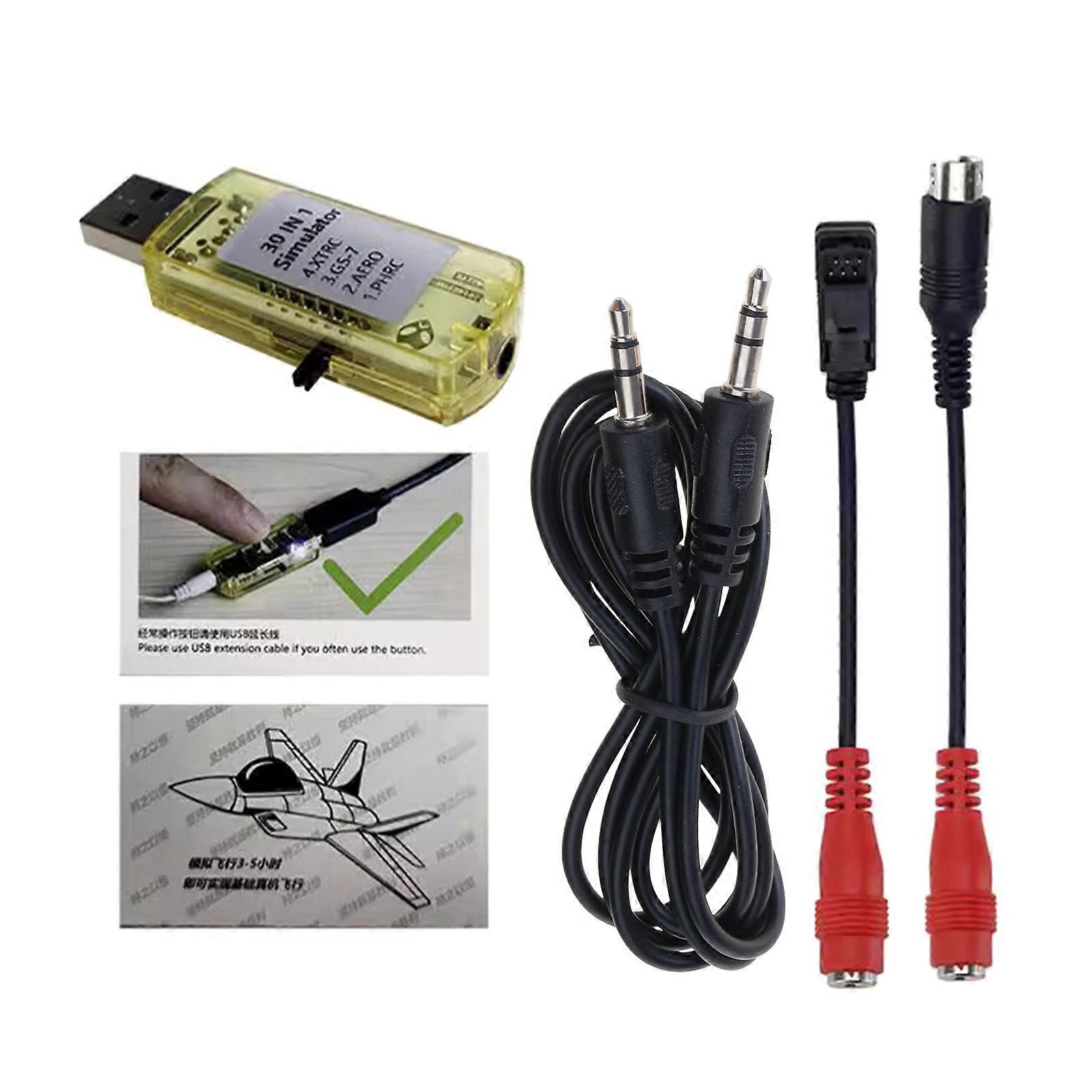 Advanced 30 in 1 Remote Control Aircrafts USB Flight Simulation Tool For Phoenix5 G3 Controllers Multicolor