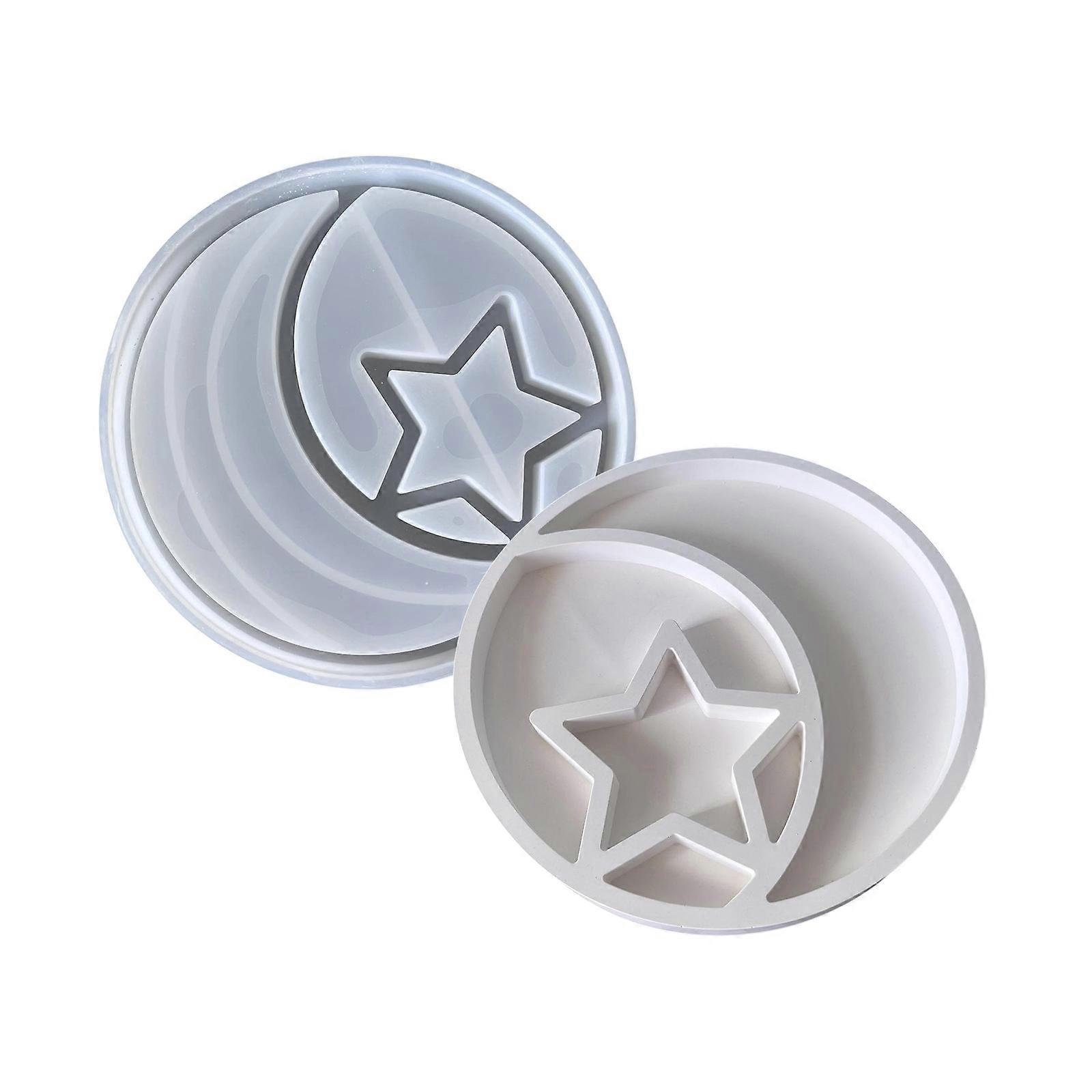 Multipurpose Flexible Silicone Mould Home Accessory for Creating Decorative Round Trays Portable for Art Enthusiasts Multicolor