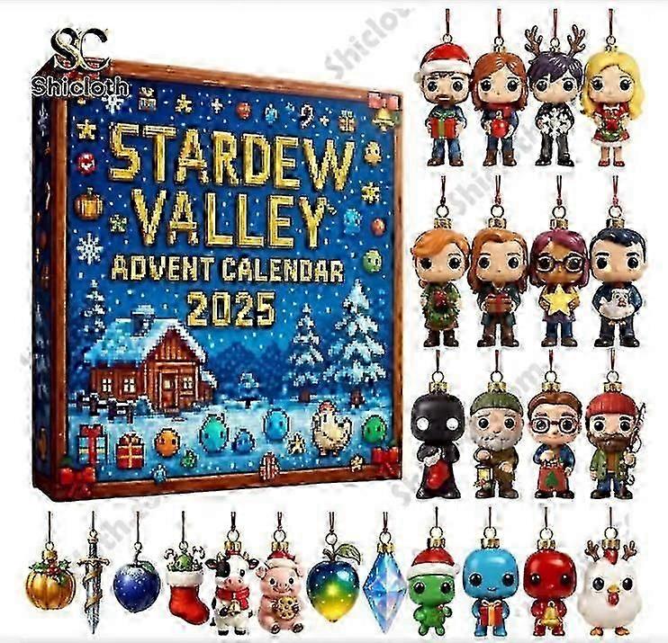 Stardew Valley Advent Countdown Tag Blind Box Weihnachtsbaumschmuck Acryl Anhänger