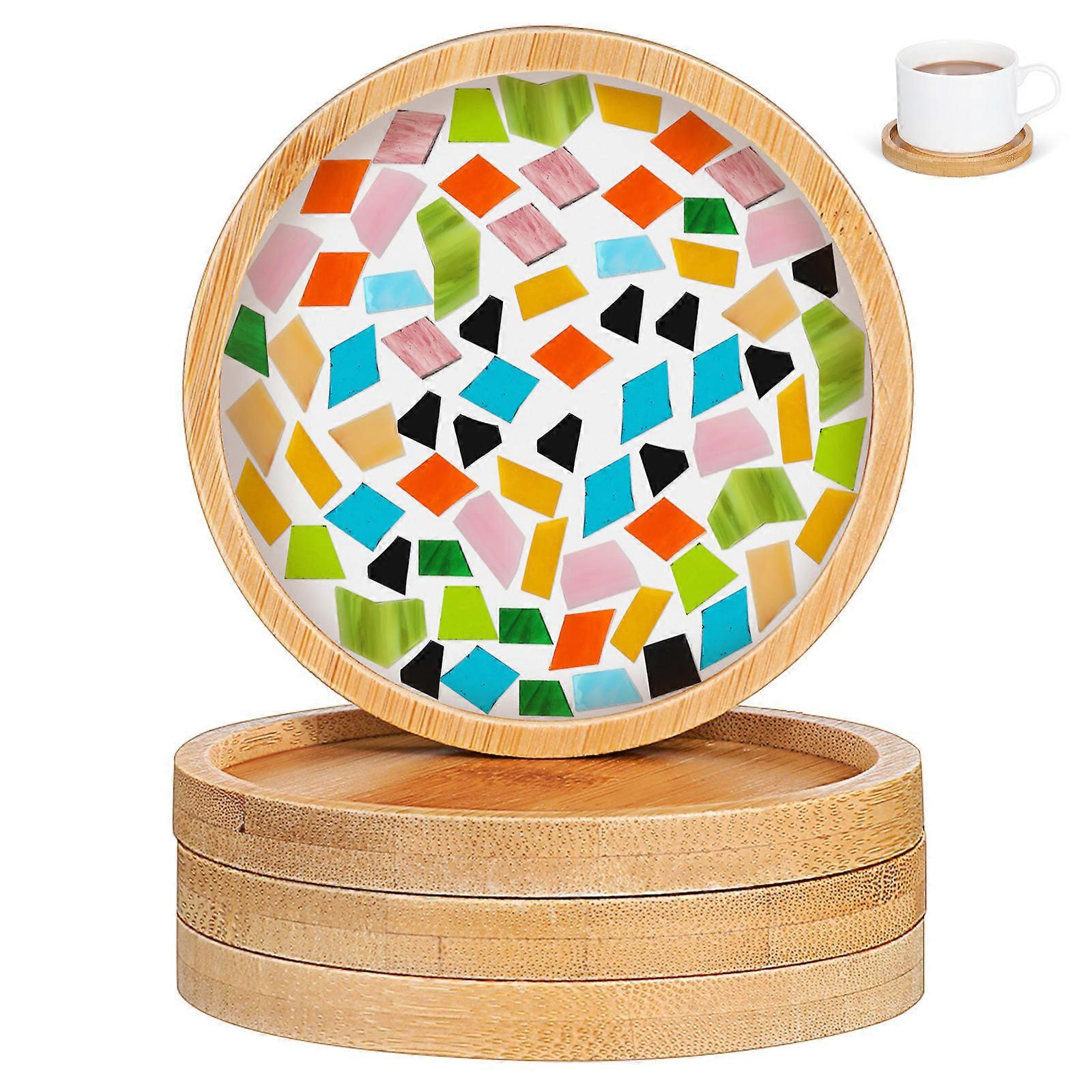 Craft Coasters For Drinking Cups Great For DIY Enthusiasts With Antislip Function And Rustic Aesthetic 4Pcs