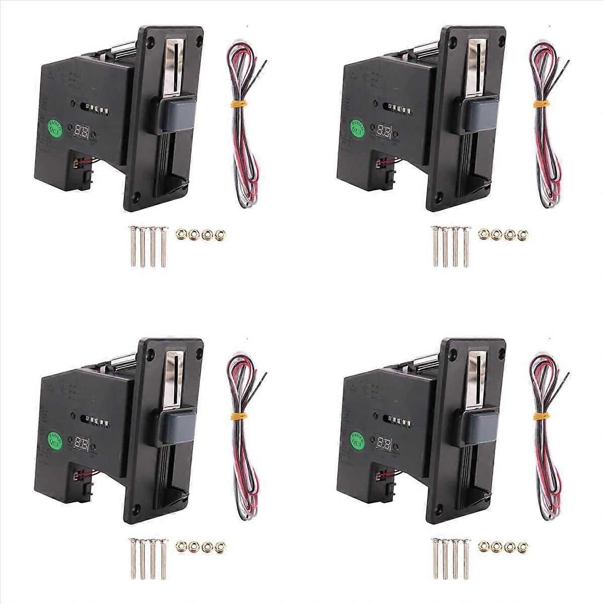 4X Multi Coin Acceptor Coin Pusher Memory for Vending Machine Arcade Game Ticket Exchange