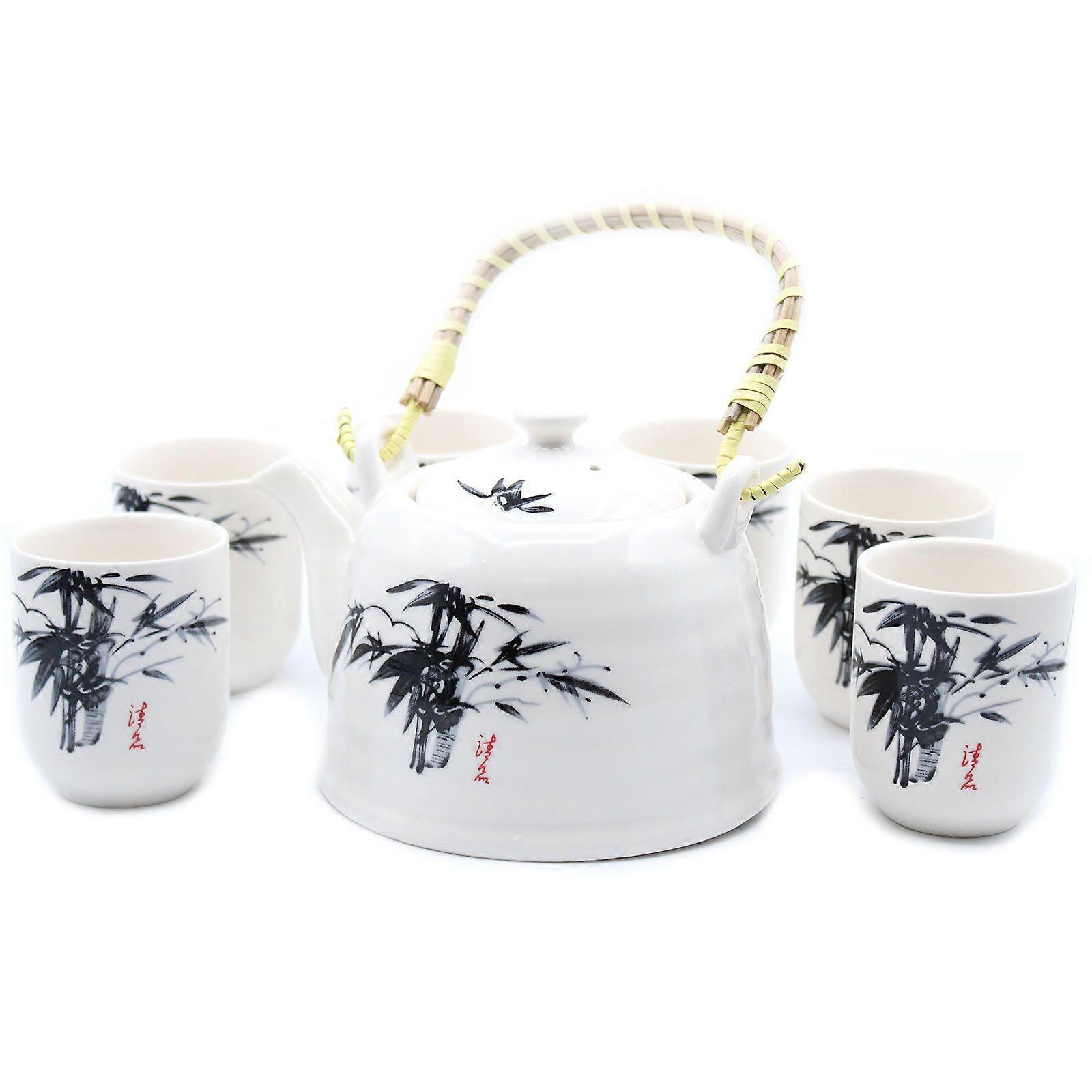 Herbal Teapot Set - White Stone Oriental X 1
