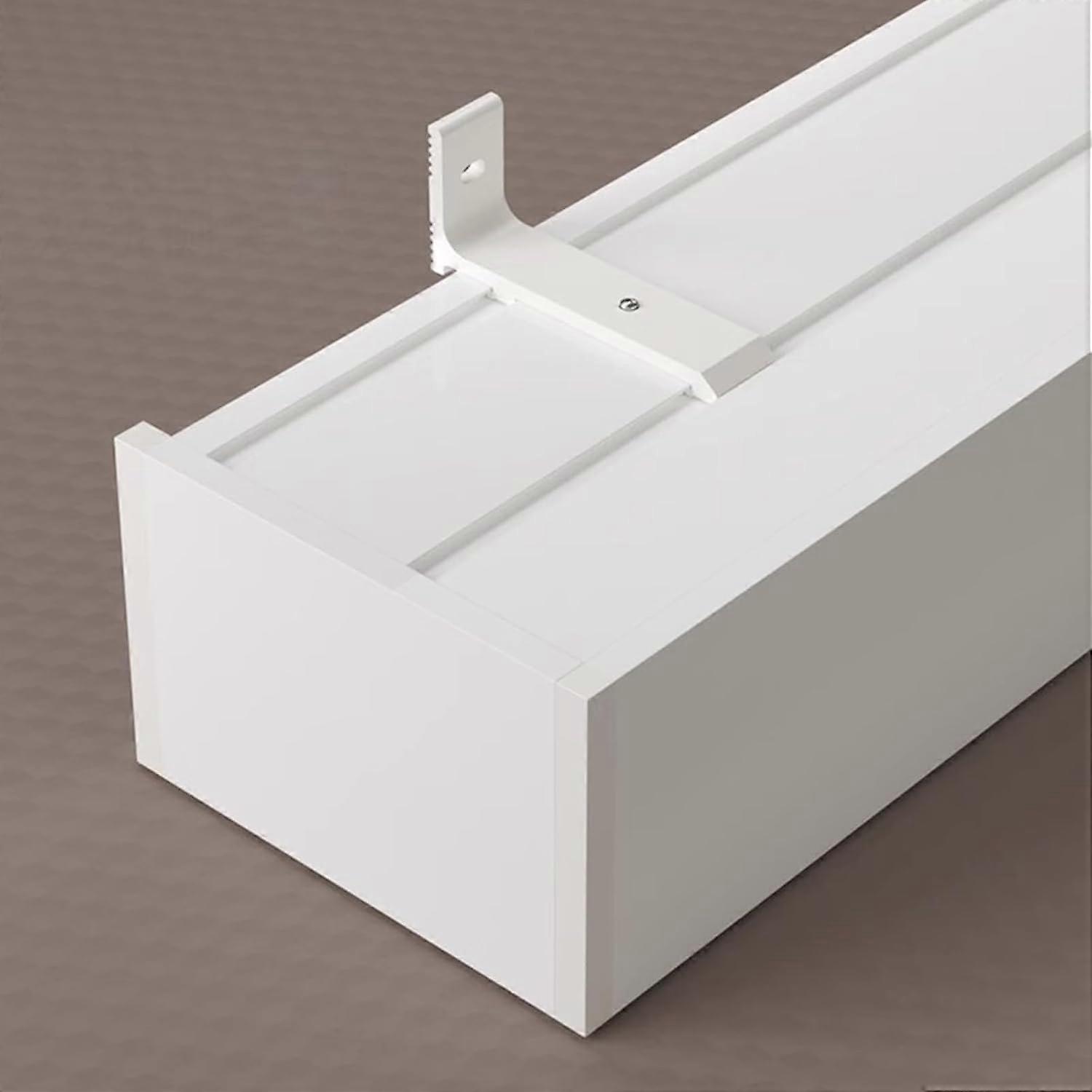 Double Curtain Track System Wall or Ceiling Mount for Heavy Duty Drapes, White 5m Extra Long