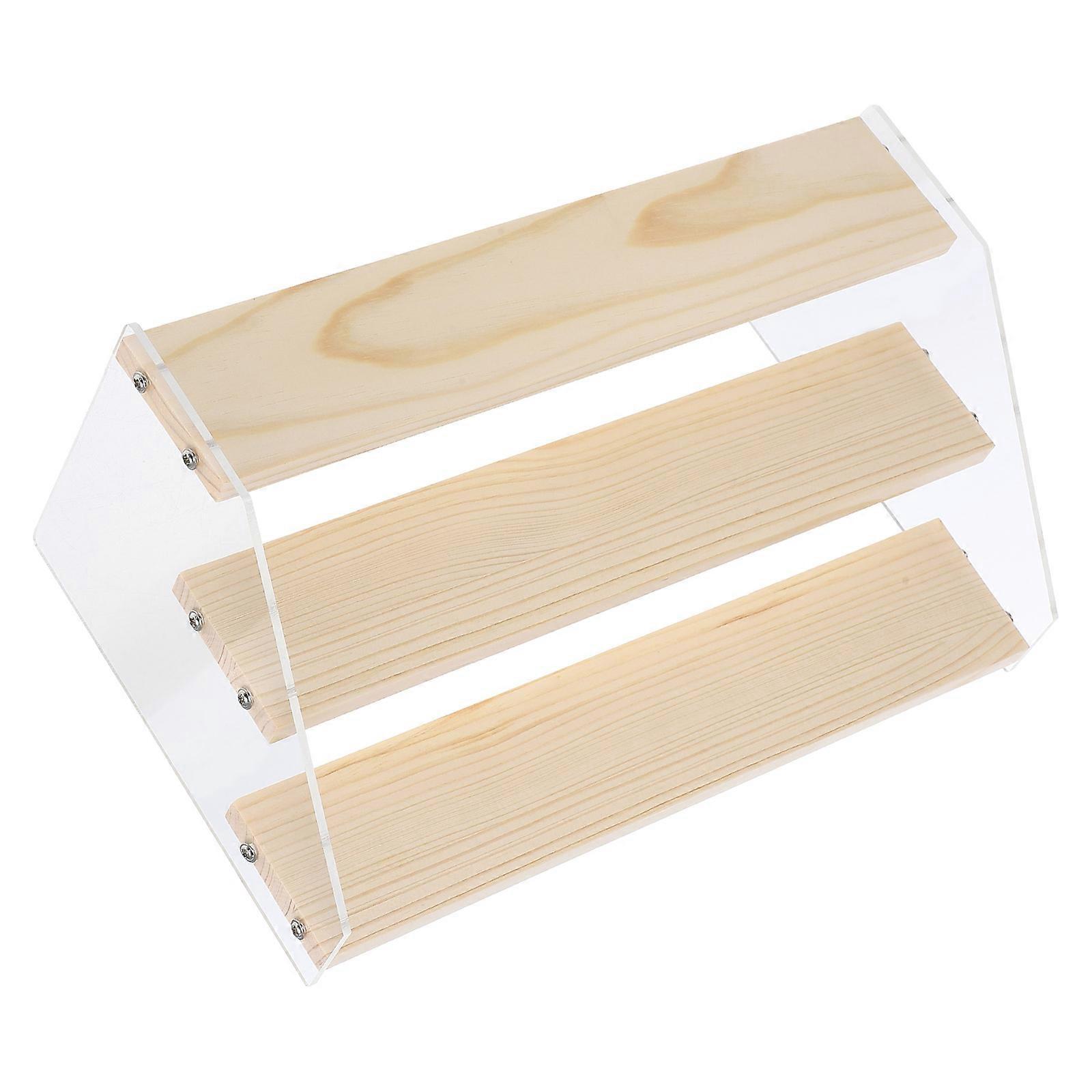 Transparent Acrylic Display Stand for Collectibles with Stepped Design