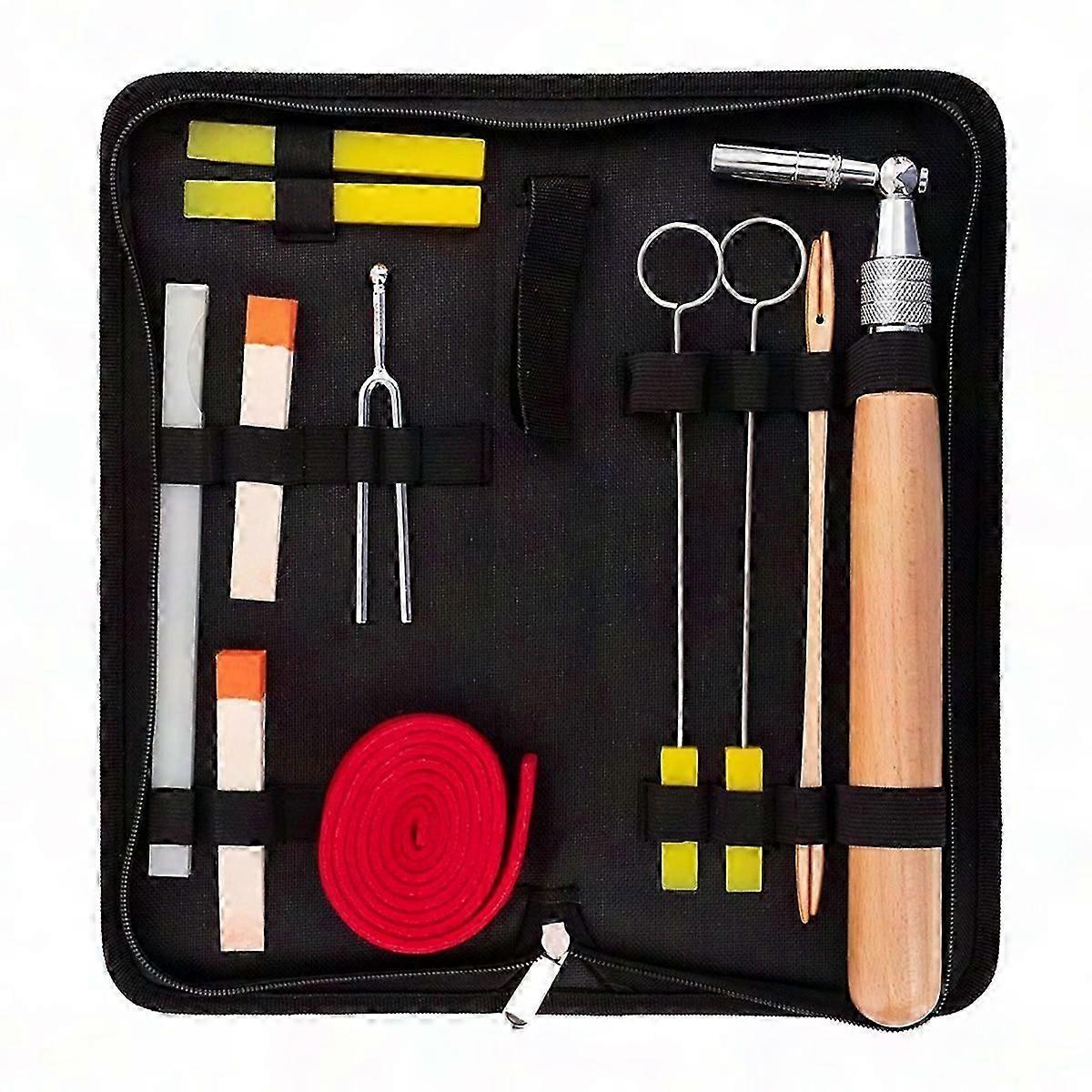 Professional Piano Tuning Kit 12 PCS with Hammer & Mute Tools