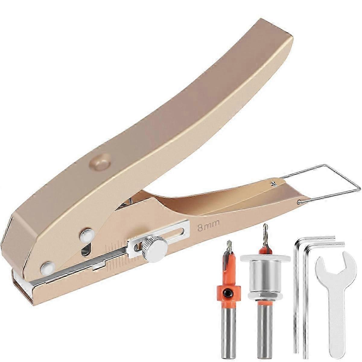 10mm Heavy Duty Single Hole Punch Pliers for Paper, Card, and Edge Banding