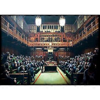 Banksy Street Artist Monkeyin Parliament Stress Reliever Puzzle EB 7149
