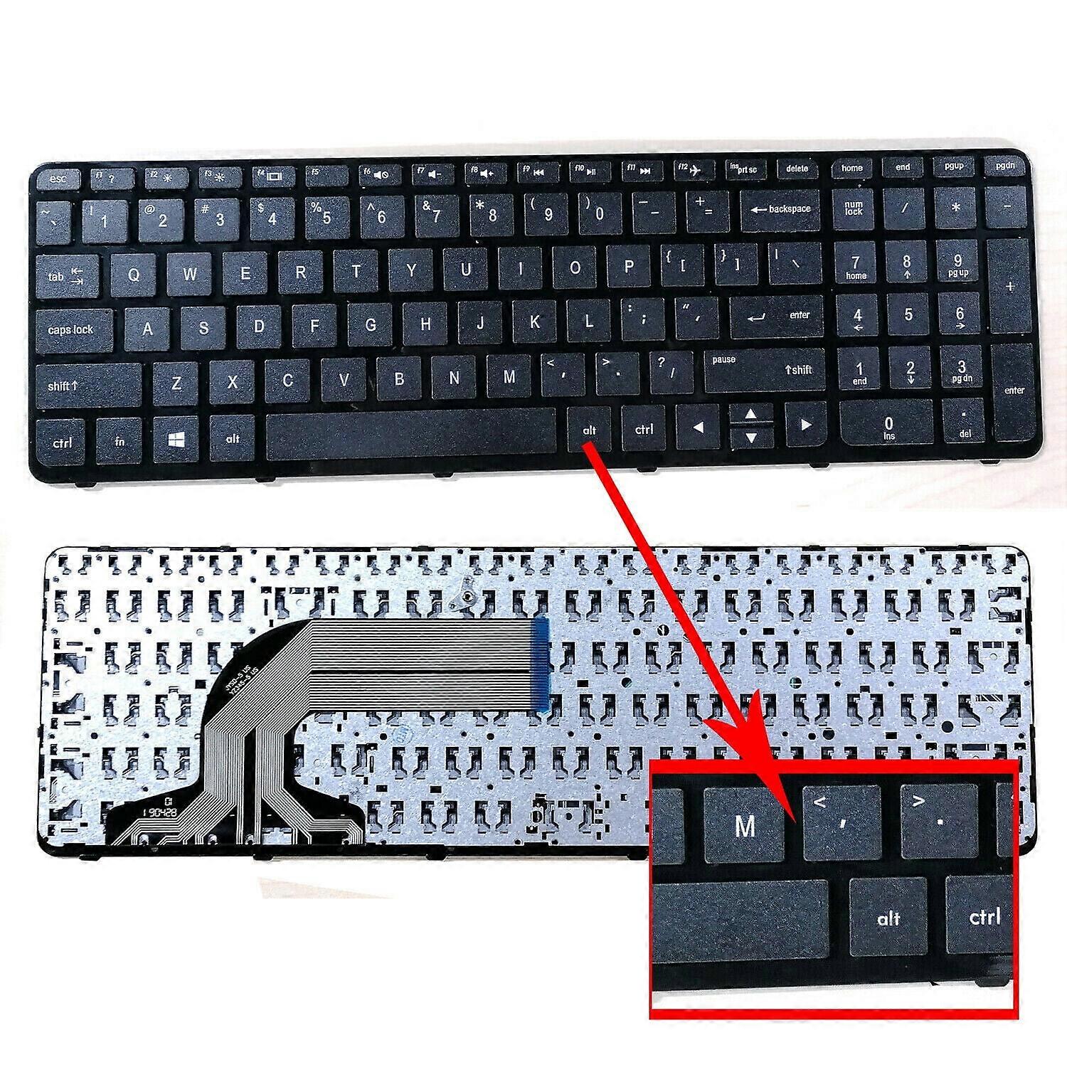 Keyboard with Frame for HP 15-f211wm 15-f272wm 15-f278nr 15-f233nr 15-f224wm