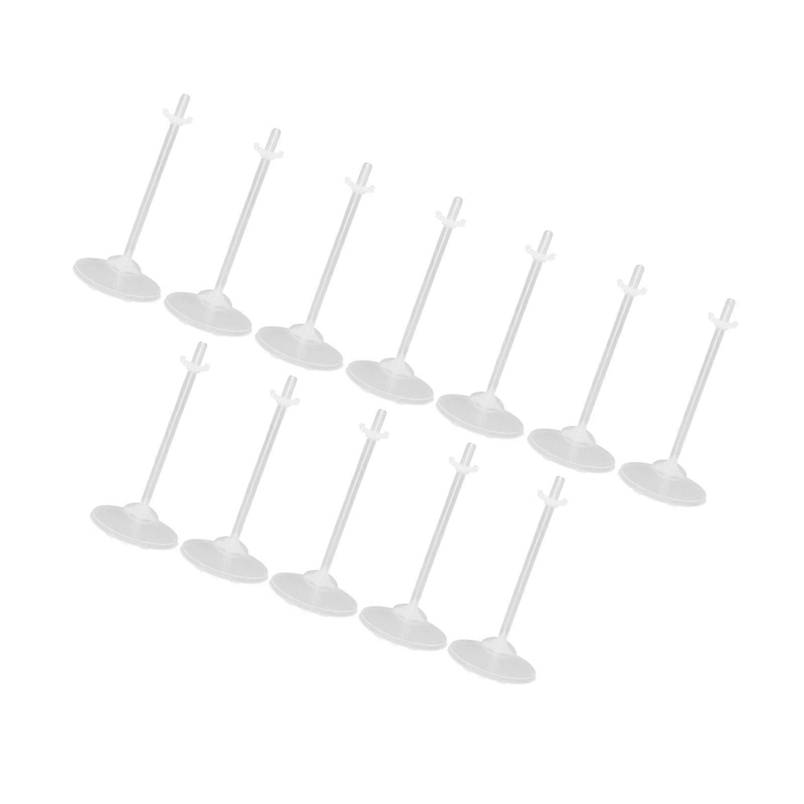 Transparent Doll Display Rack for Storage with 72Pcs Plastic Stands