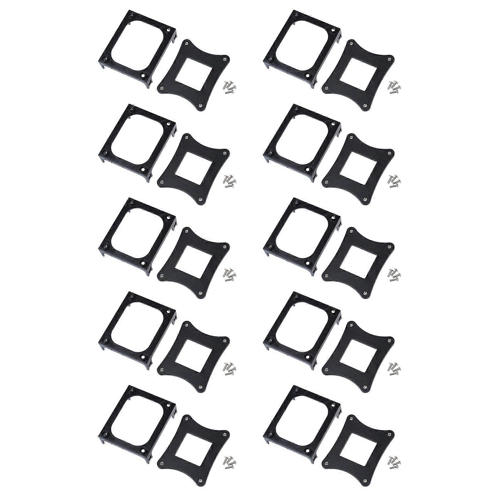 10X Black Plastic CPU Fan Mounting Bracket Base for Socket 478