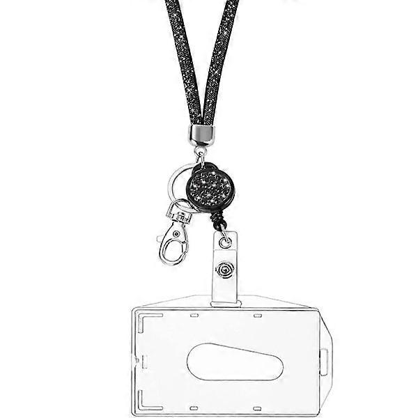 Lanyard with ID Card Holder Black