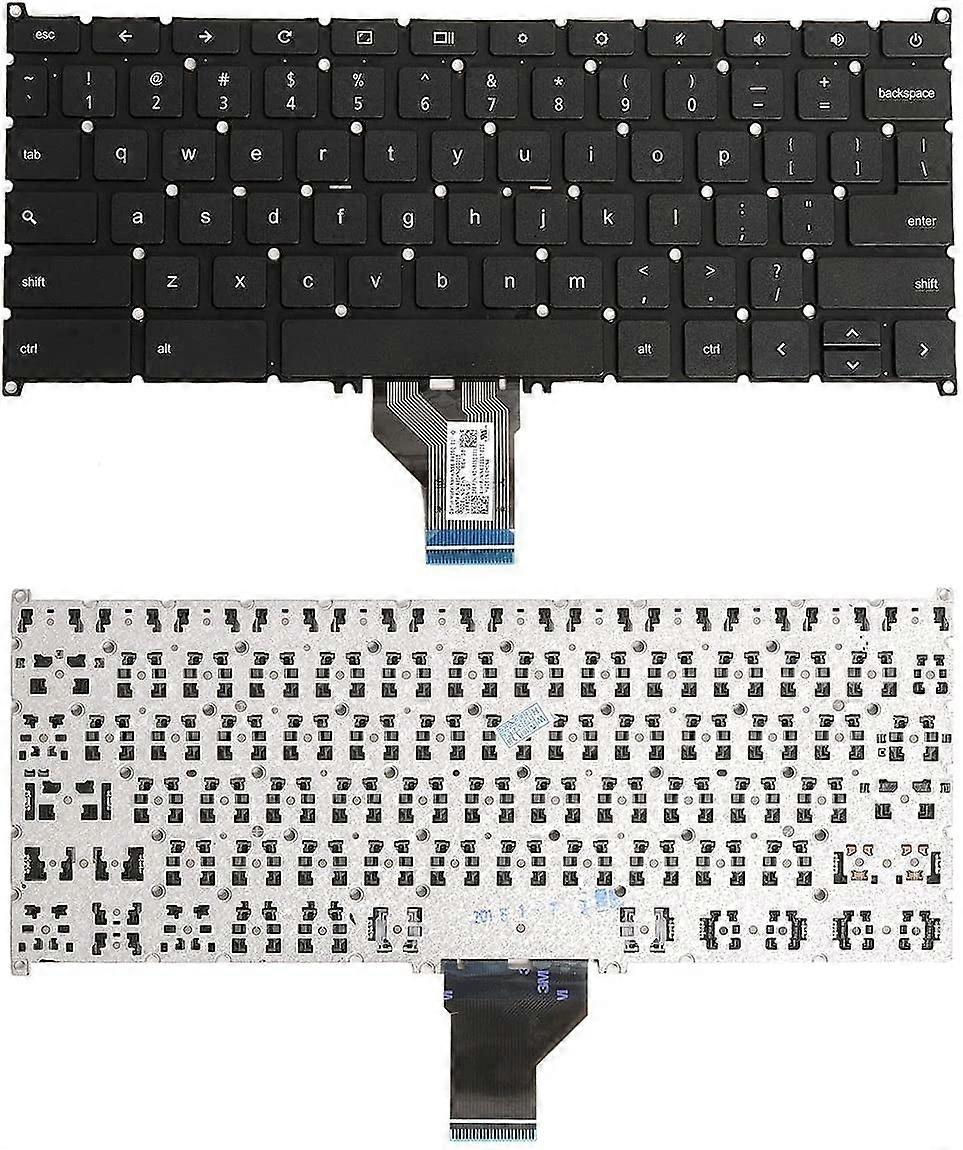 New US Black English Laptop Keyboard (Without Palmrest) Replacement compatible with Acer Chromebook C730 C730E C740 C4PE C3P1 C8F6 9Z.NB0SQ.001