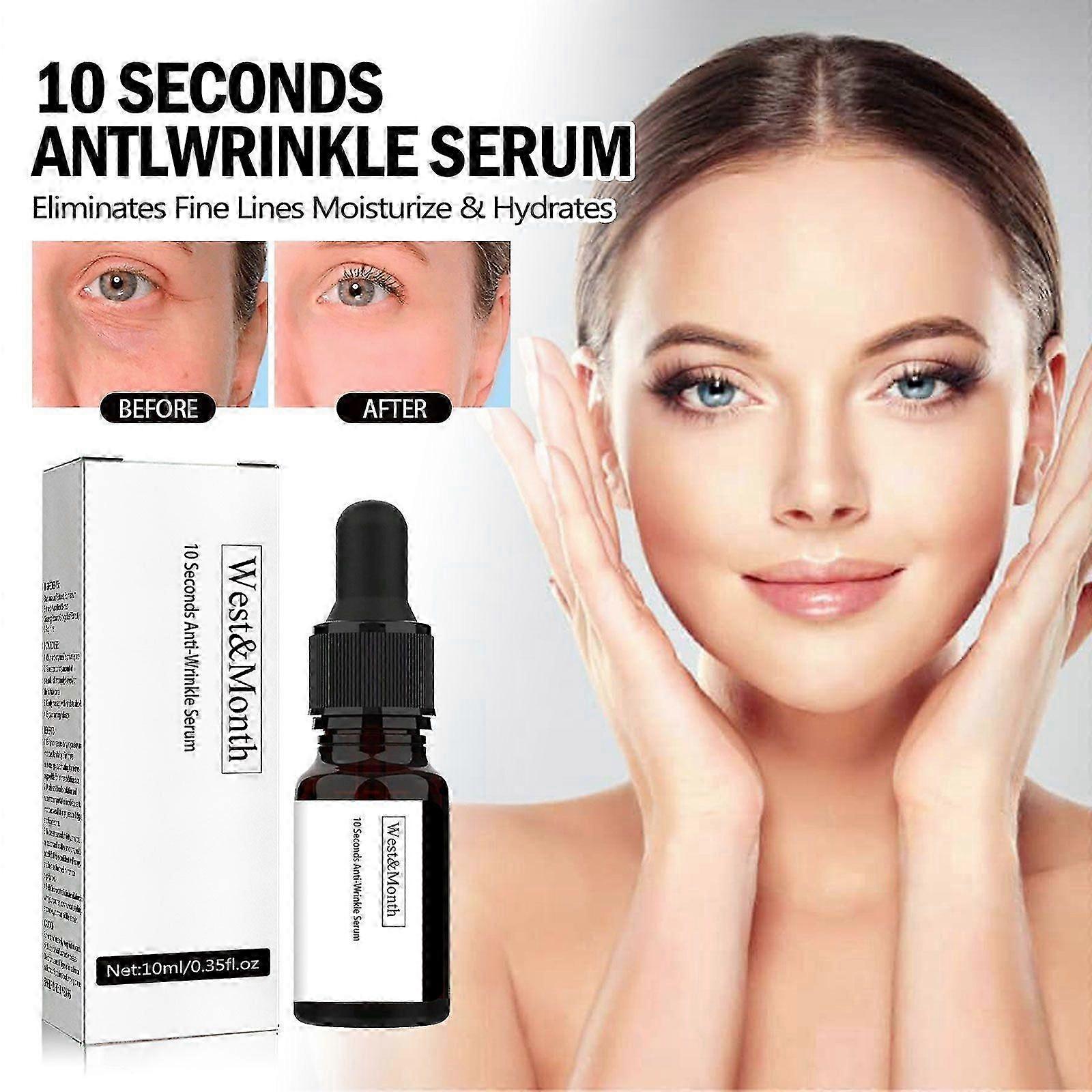 10 Seconds AntiWrinkle Serum  Hydrating  Firming, Fade Fine Lines, 10ml