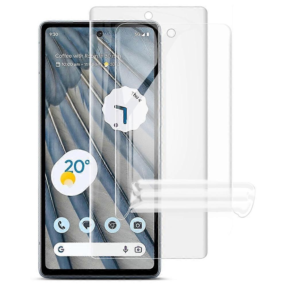 IMAK 2個/セットヒドロゲルフィルムIII対応、Google Pixel 7aソフトTPUスクリーンプロテクターHD透明スクリーンフィルム