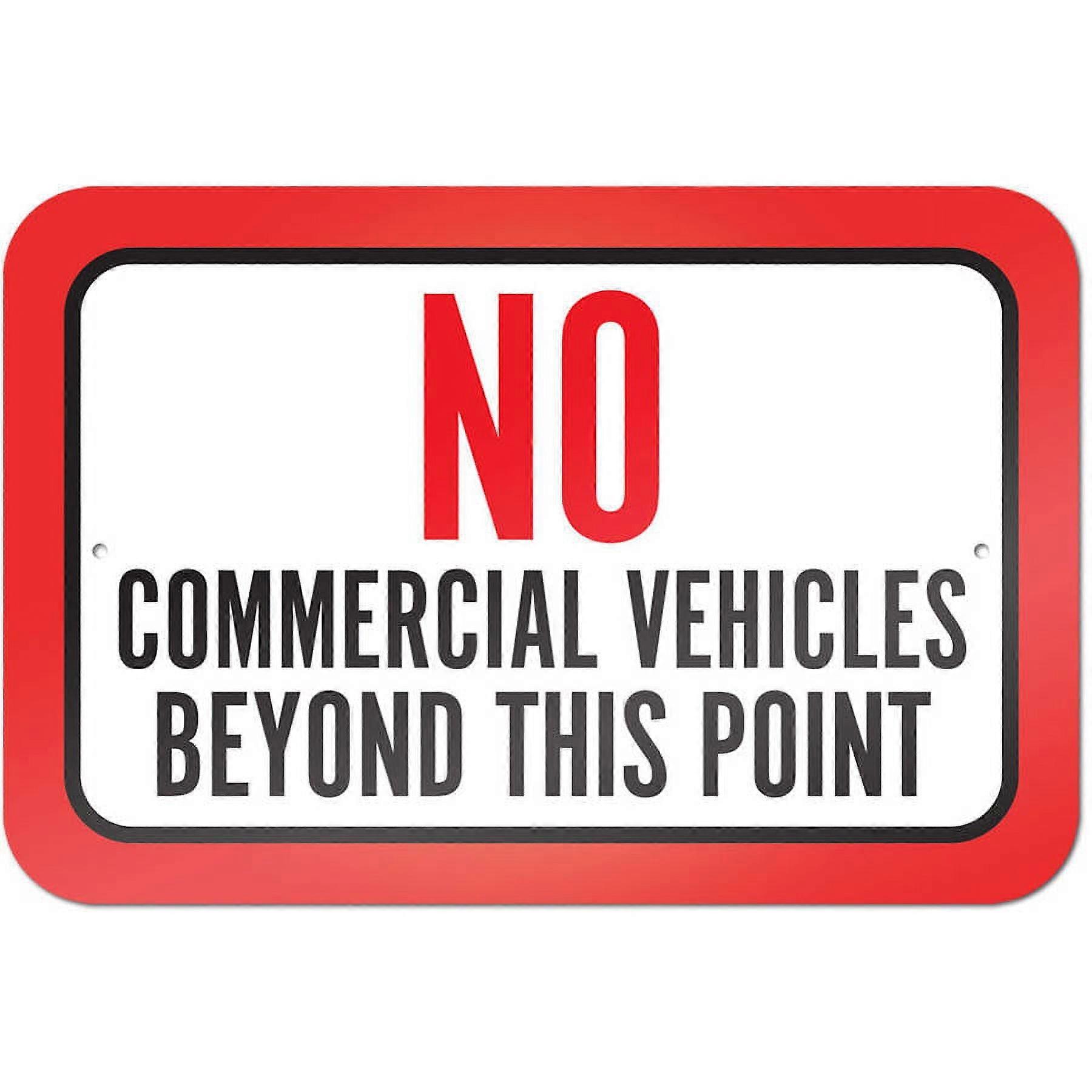 Ingen nyttekjøretøy forbi dette punktskiltet