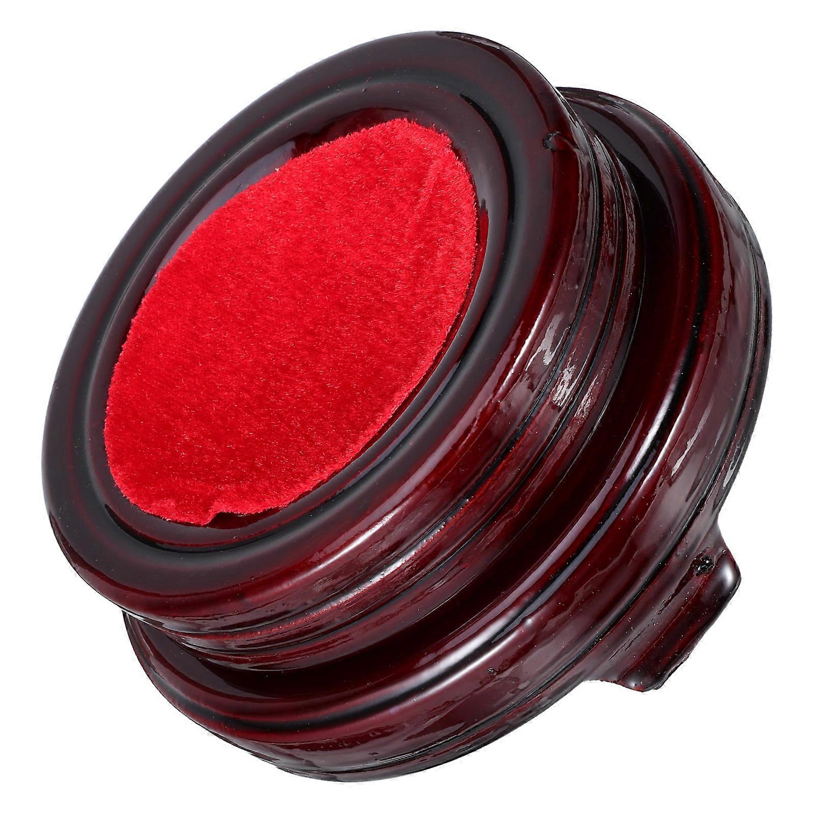 Tabletop Decor Wooden Crystal Ball Stand Double-Layer Display Crystal Balls 1Set