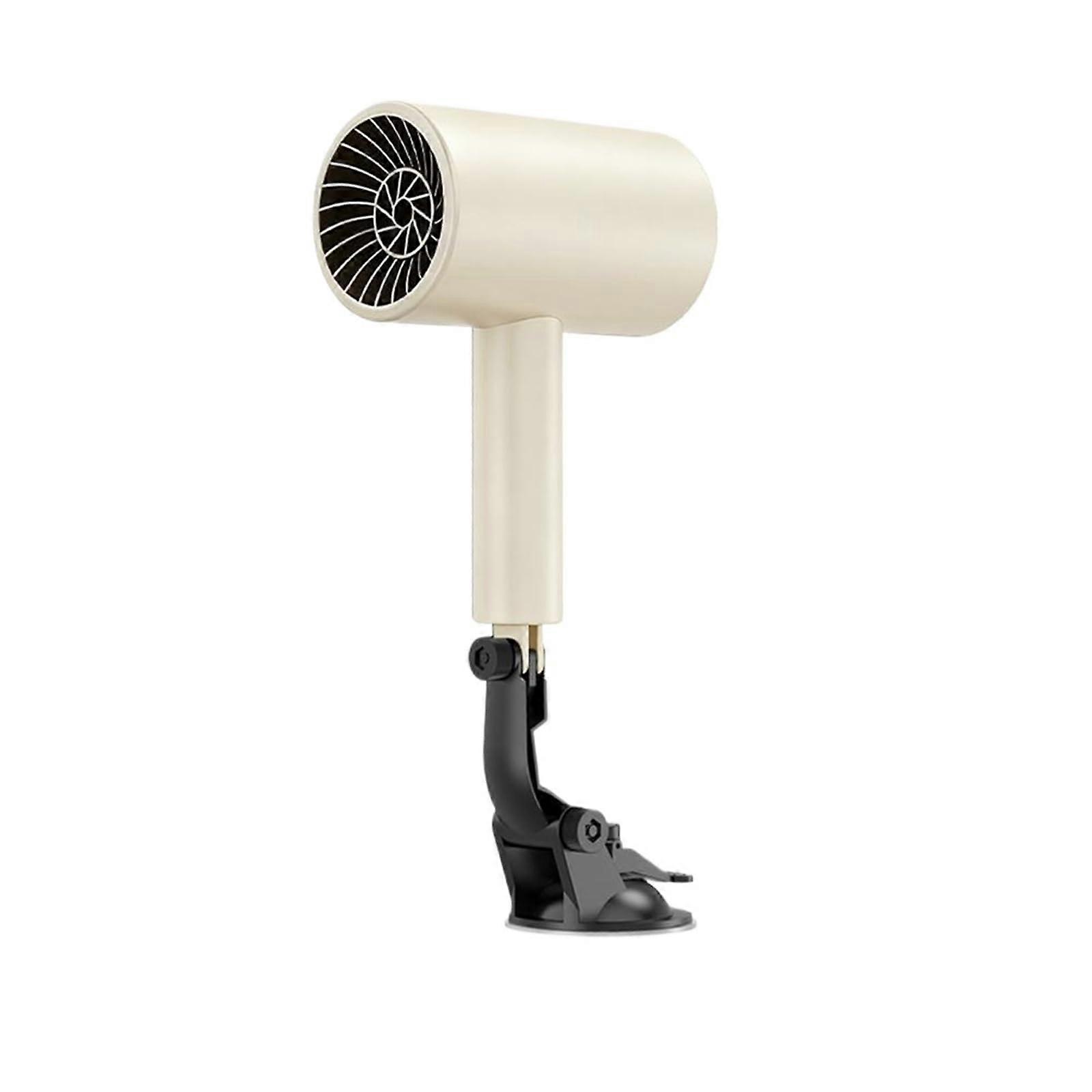 12V Portable Car Heater with Suction Cup, Fast Windshield Defogger for Winter RV and Camping (White)