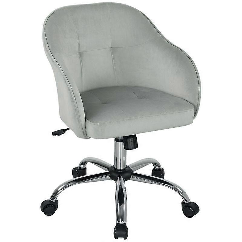 Velvet Feel Office Chair with Adjustable Height