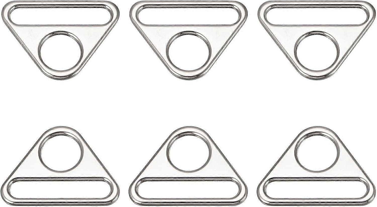 Triangle Buckle Adjuster, Triangle D Rings Adjuster Triangle with bar Swivel Clip for Webb