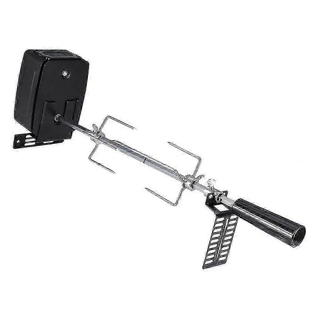 Universal grill rotisserie motor bracket with mounting plate set